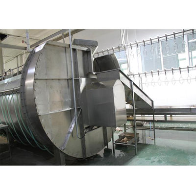 Máquina de refrigeração de carcaças de aves de capoeira para processamento de carne