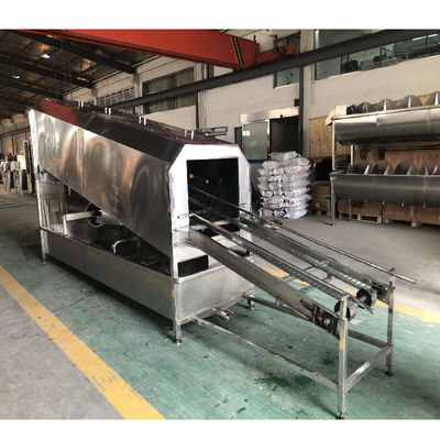 SS 304 Lavadora de gaiolas para fábrica de máquinas de abate de frangos 2000Bph