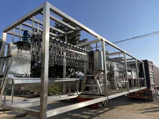 300-500BPH Automatic Compact Mobile Chicken Slaughter Machine For Slaughterhouse